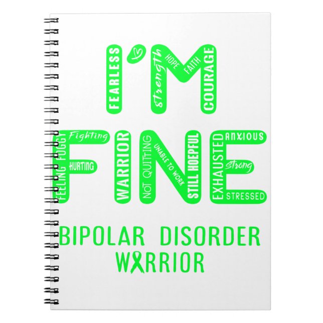 Cuaderno Guerrero del trastorno bipolar - ESTOY BIEN (Frente)