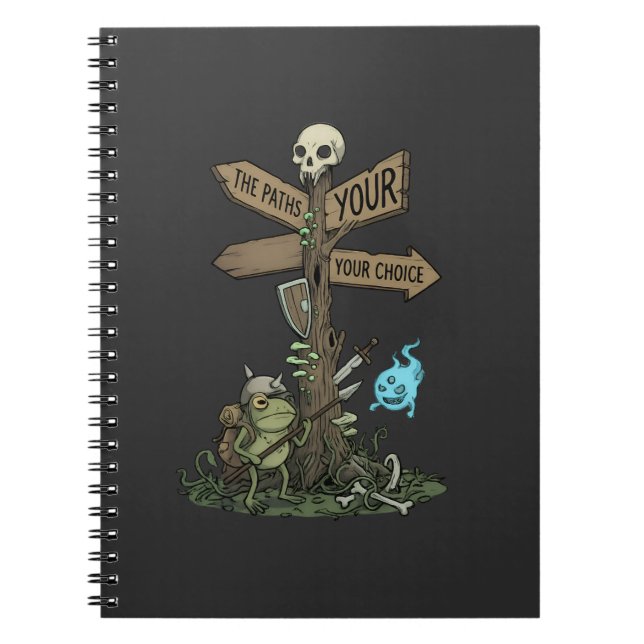 Cuaderno Guerrero Fantasía de Rana Adorable (Frente)
