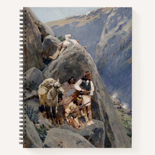 Cuaderno Guerreros Apache: Emboscada en la caballería norte (Anverso)