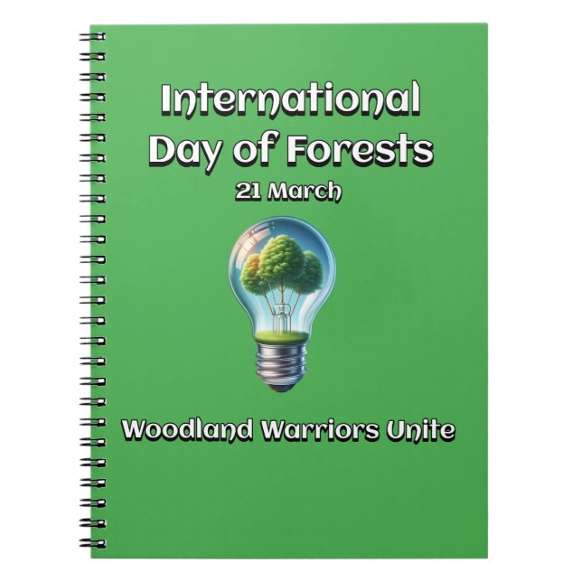 Cuaderno Guerreros De Woodland Unen. Día de los Bosques (FD (Frente)