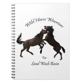 Cuaderno Guerreros del caballo salvaje para el lavabo de la
