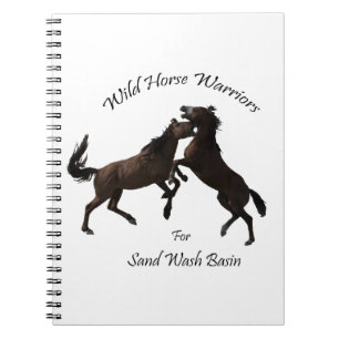 Cuaderno Guerreros del caballo salvaje para el lavabo de la