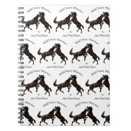 Cuaderno Guerreros del caballo salvaje para el lavabo de la