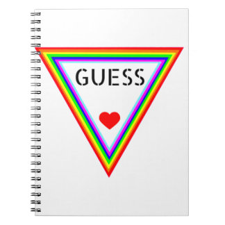 Cuaderno GUESS Heart Designs Regenbogenfarbenes Hemd