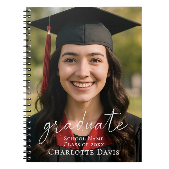 Cuaderno Guest book graduation party photo script (Frente)