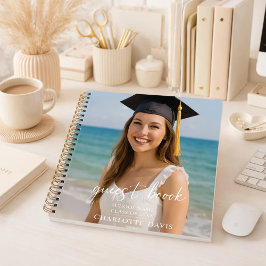 Cuaderno Guest book graduation photo script 