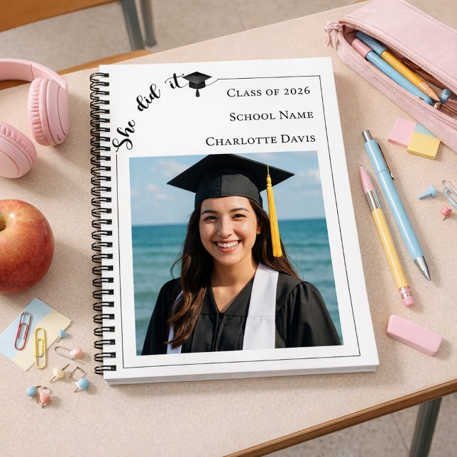 Cuaderno Guest book modern photo Graduation Party (Subido por el creador)