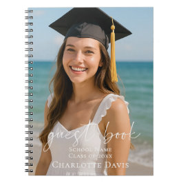 Cuaderno Guest book photo graduation party script