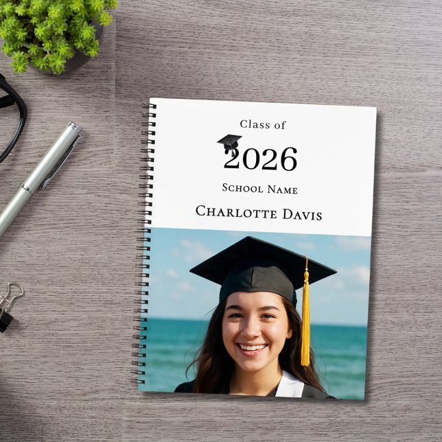 Cuaderno Guest Book Photo Modern Graduation Party (Subido por el creador)