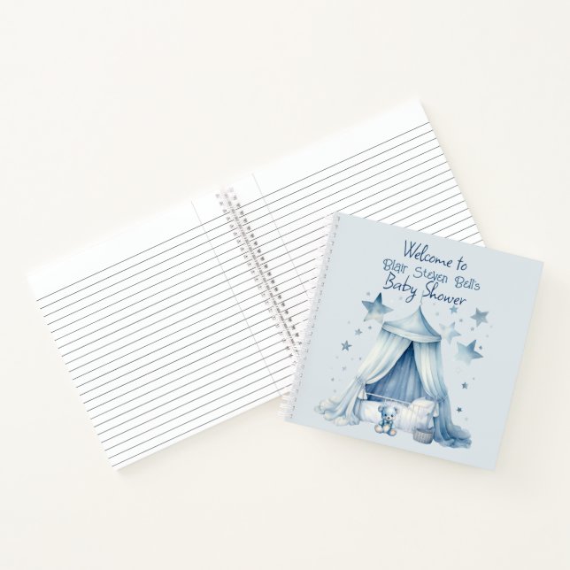 Cuaderno Guestbook de Baby Shower Blue Boy (Interior)