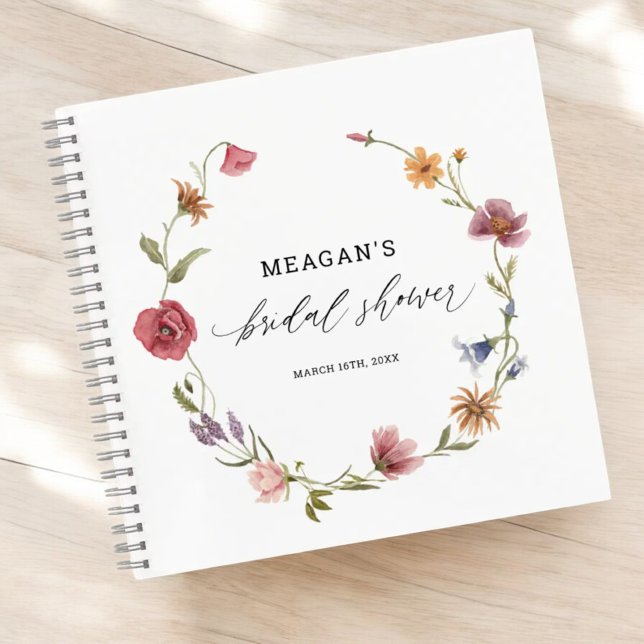 Cuaderno Guestbook de la ducha de flores silvestres (Subido por el creador)