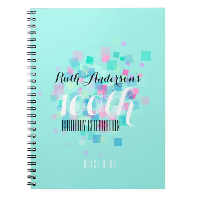 Cuaderno GuestBook de la fiesta de cumpleaños de los (Frente)