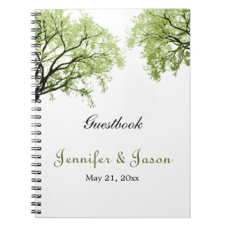 Cuaderno Guestbook de los árboles 2 de la primavera -