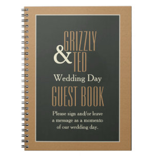Cuaderno Guestbook gay enmarcado con clase de la boda del