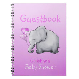 Cuaderno Guestbook lindo de Baby Shower del chica del