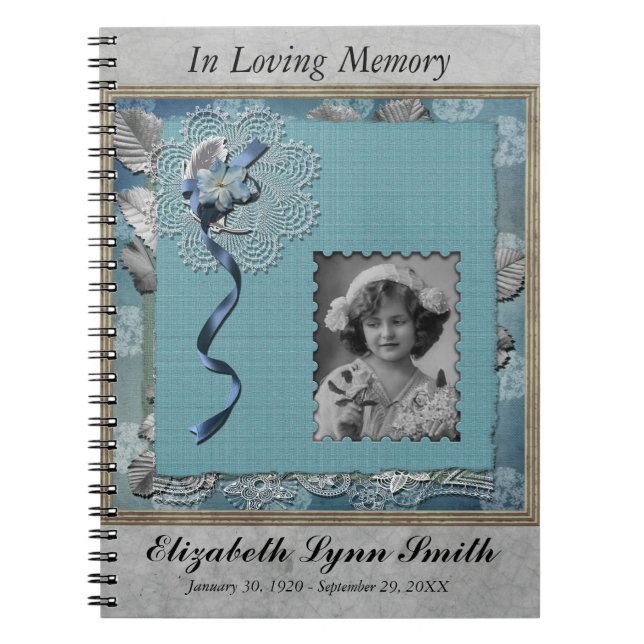 Cuaderno Guestbook personalizado monumento fúnebre de la (Frente)
