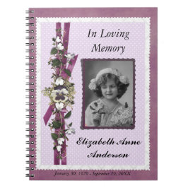 Cuaderno Guestbook personalizado monumento fúnebre de la