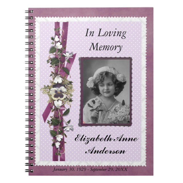 Cuaderno Guestbook personalizado monumento fúnebre de la (Frente)