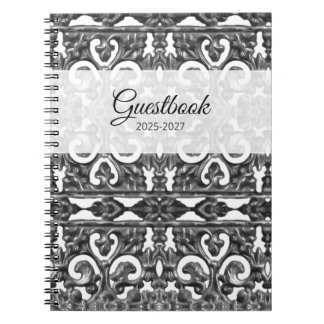 Cuaderno Guestbook plateado
