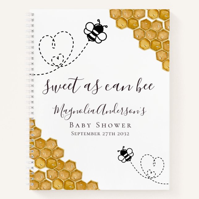 Cuaderno Guía de Baby Shower para bebebedores de presupuest (Anverso)