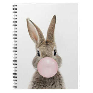 Cuaderno Guia de burbuja rosa de conejo