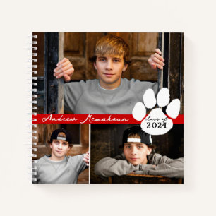 Cuaderno Guía de graduación de fotografías Red & Black 3
