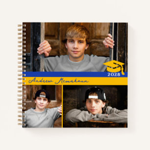 Cuaderno Guía de graduación de fotos Blue & Gold 3