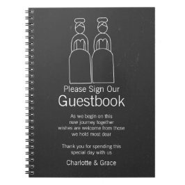 Cuaderno Guía de la Sra. Doodle Lesbian Brides