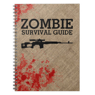Cuaderno Guía de supervivencia del zombi divertida