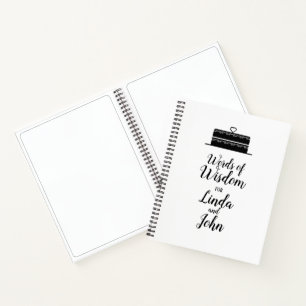 Cuaderno Guía del Boda de Palabras Personalizadas de Sabid