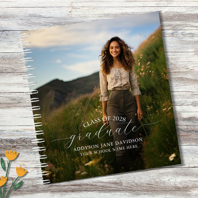 Cuaderno Guía para portátiles de espiral de fotos de gradua (Subido por el creador)