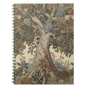Cuaderno Guillermo Morris Árbol De La Vida Vintage Pre-Raph