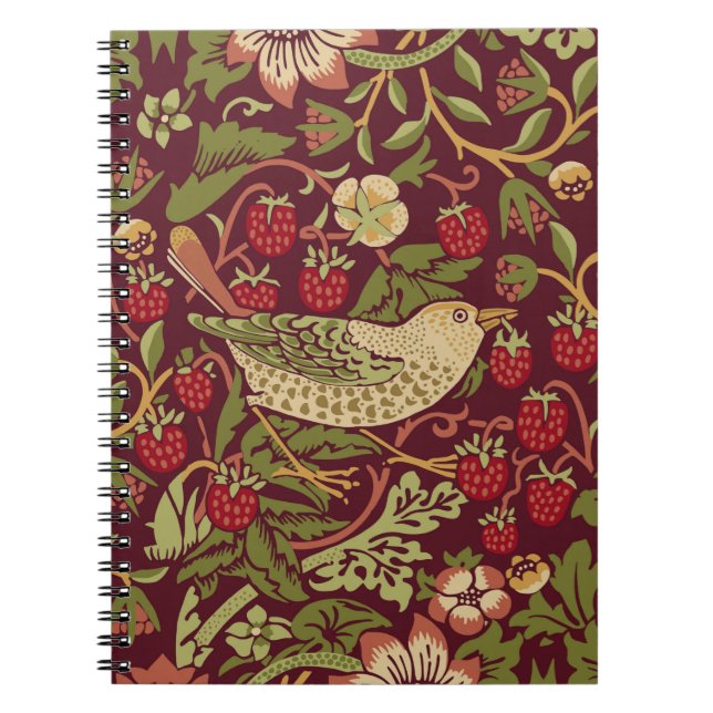 Cuaderno Guillermo Morris Strawberry Thief Notebook (Frente)