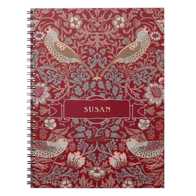 Cuaderno Guillermo Morris Strawberry Thief Notebook (Frente)