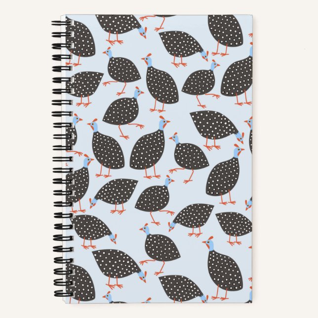 Cuaderno Guinea Hen Bird (Anverso)