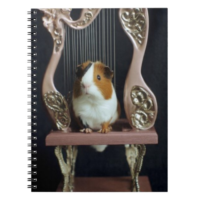 Cuaderno Guinea Pig Harp Notebook – Whimsical Storybook (Frente)
