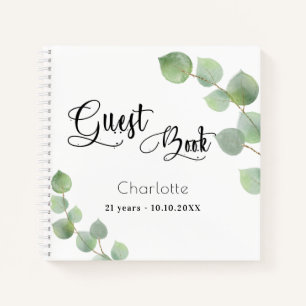 Cuaderno Guión de ecología de eucalipto de cumpleaños del l