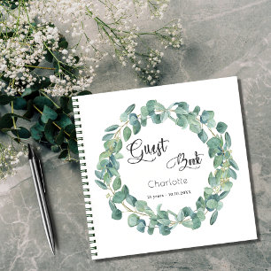 Cuaderno Guión de ecología de eucalipto de cumpleaños del l