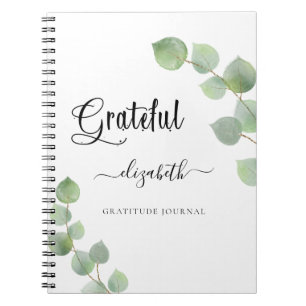 Cuaderno Guión de eucalipto greenerenerenery de Gratitude j