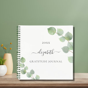 Cuaderno Guión de eucalipto greenerenerenery de Gratitude j