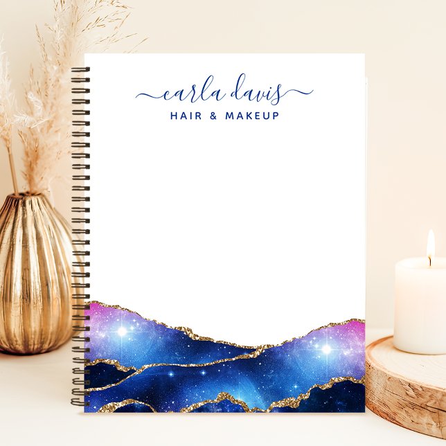 Cuaderno Guion de firma Agata Galaxia Estrellas Celestiales (Subido por el creador)