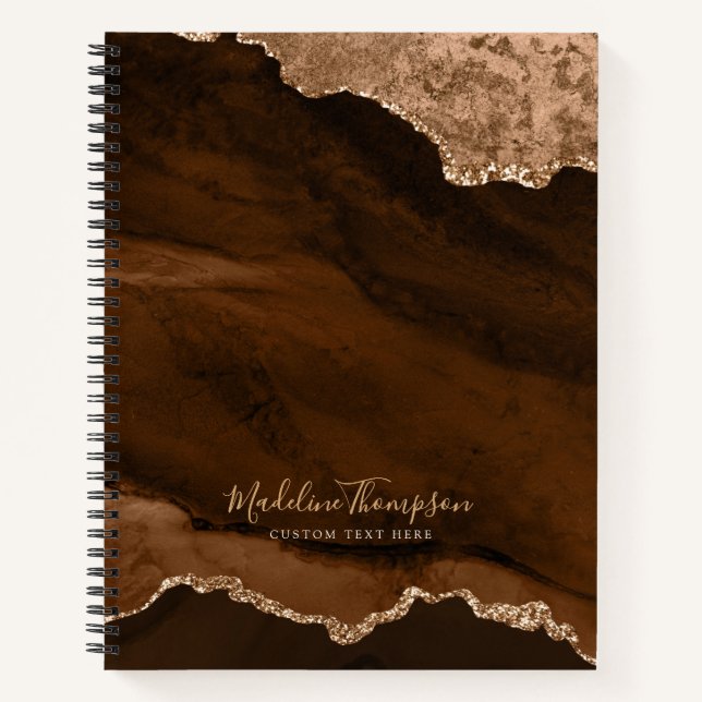 Cuaderno Guión de Geode Glam Rust Gold Velvet Aget (Anverso)