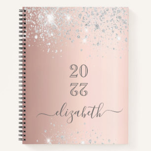 Cuaderno Guión de oro plateado Rosa 2025