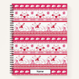 Cuaderno Guión de perro de cuento Pastor alemán - Rojo -