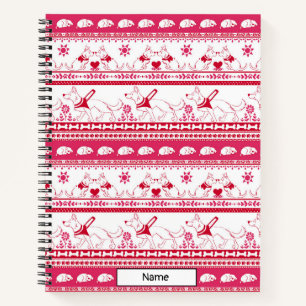Cuaderno Guión de perro de cuento Pastor alemán - Rojo -