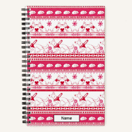 Cuaderno Guión de perro Tale Pastor alemán - Rojo - Pequeño