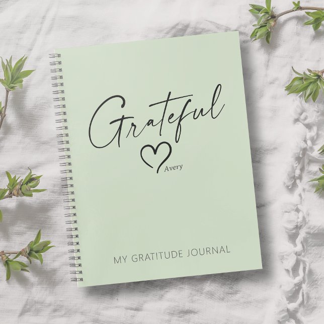 Cuaderno Guión de tinta gratitude Journal Personalizado de  (Subido por el creador)