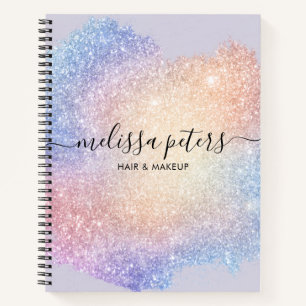 Cuaderno Guión holográfico Purpurina moderno Sparkle Busine