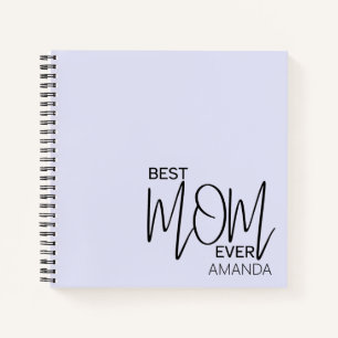 Cuaderno Guión manuscrito Minimalista mejor mamá de todos l