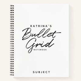 Cuaderno Guión Minimalista blanco moderno con puntos